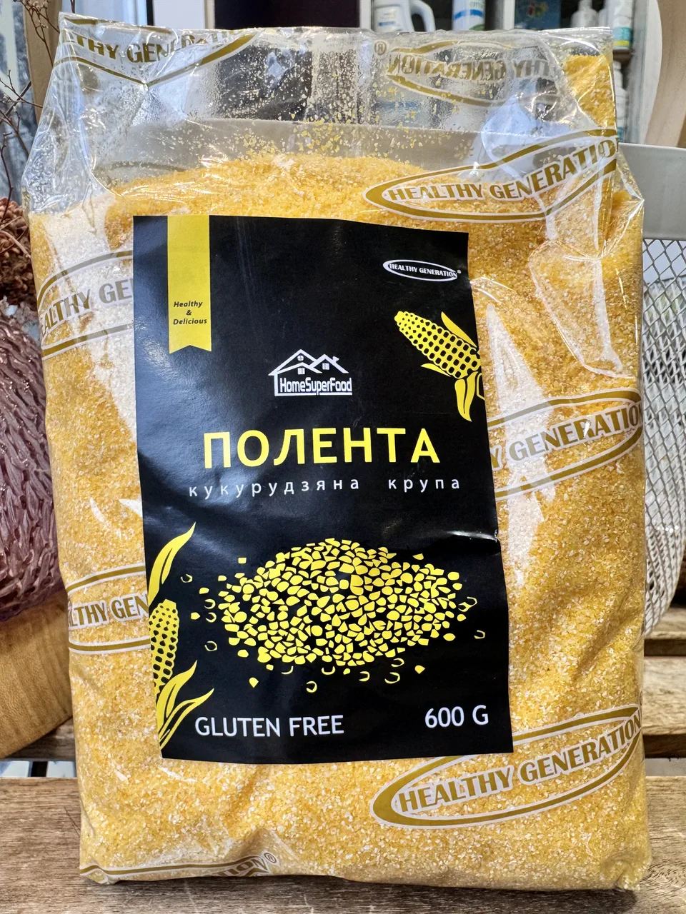 Полента крупа кукурудзяна Gluten Free Без ГМО, 600 грам