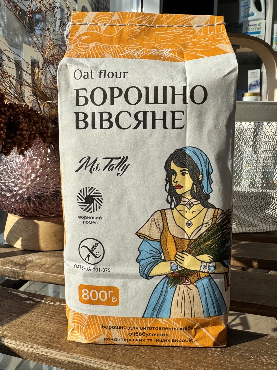 Борошно вівсяне без глютену 800г Ms.Tally