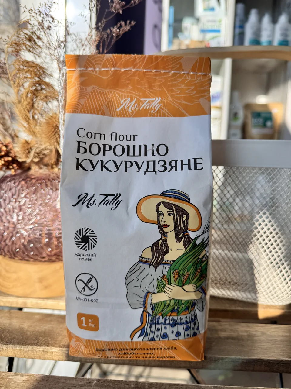 Кукурудзяне борошно без глютену, 1кг Ms.Tally