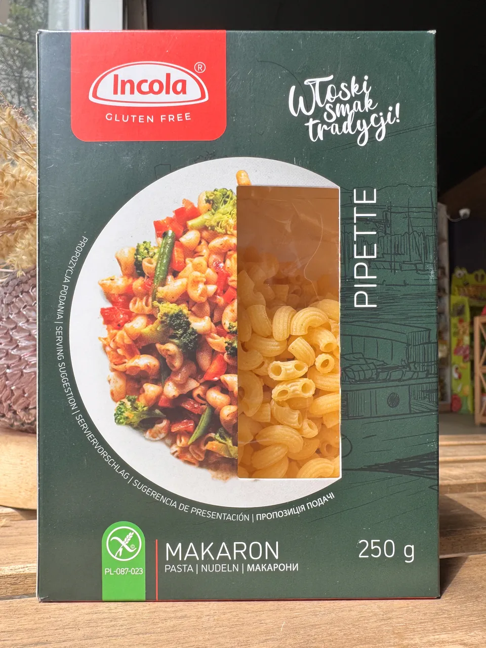 Макарони без глютену ріжки Pipette INCOLA 250 г