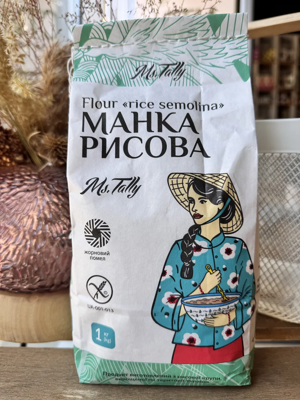 Манка рисова без глютену 1кг MsTally
