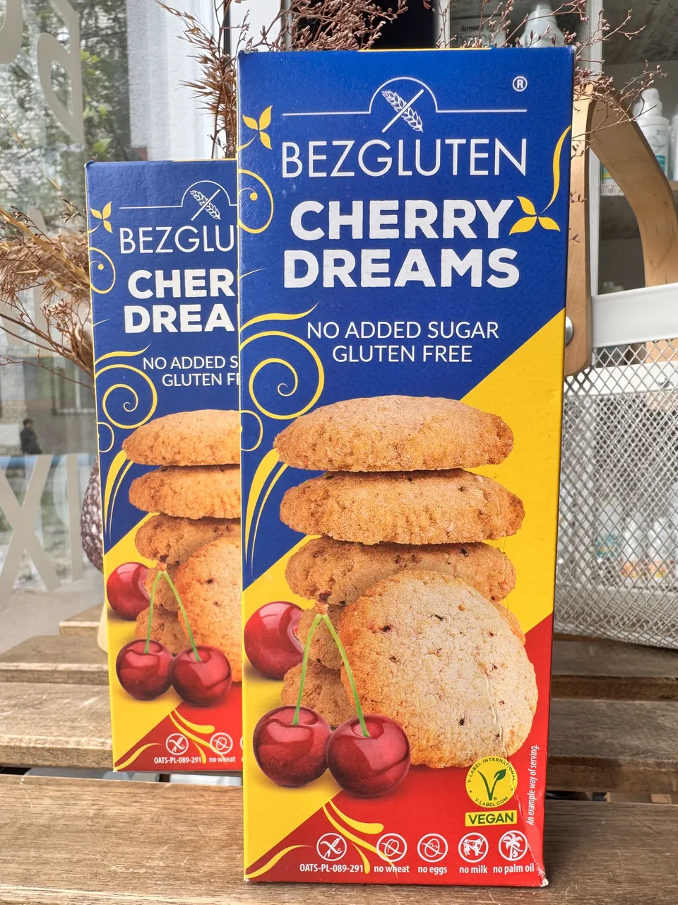 Печиво Bezgluten з ліофілізованою вишнею 110г