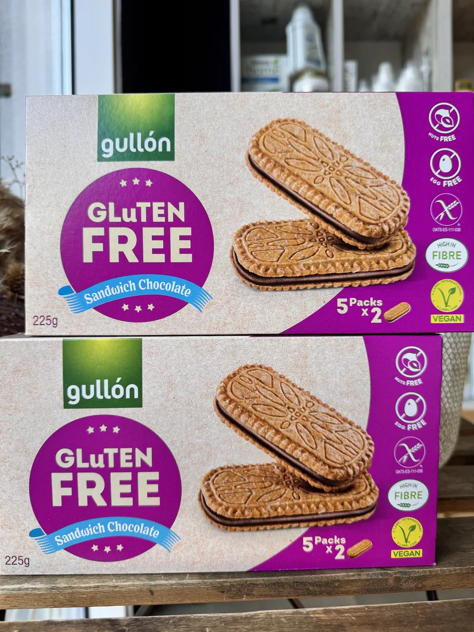 Печиво GULLON без глютену сендвіч з шоколадом Sandwich choco, 225 г