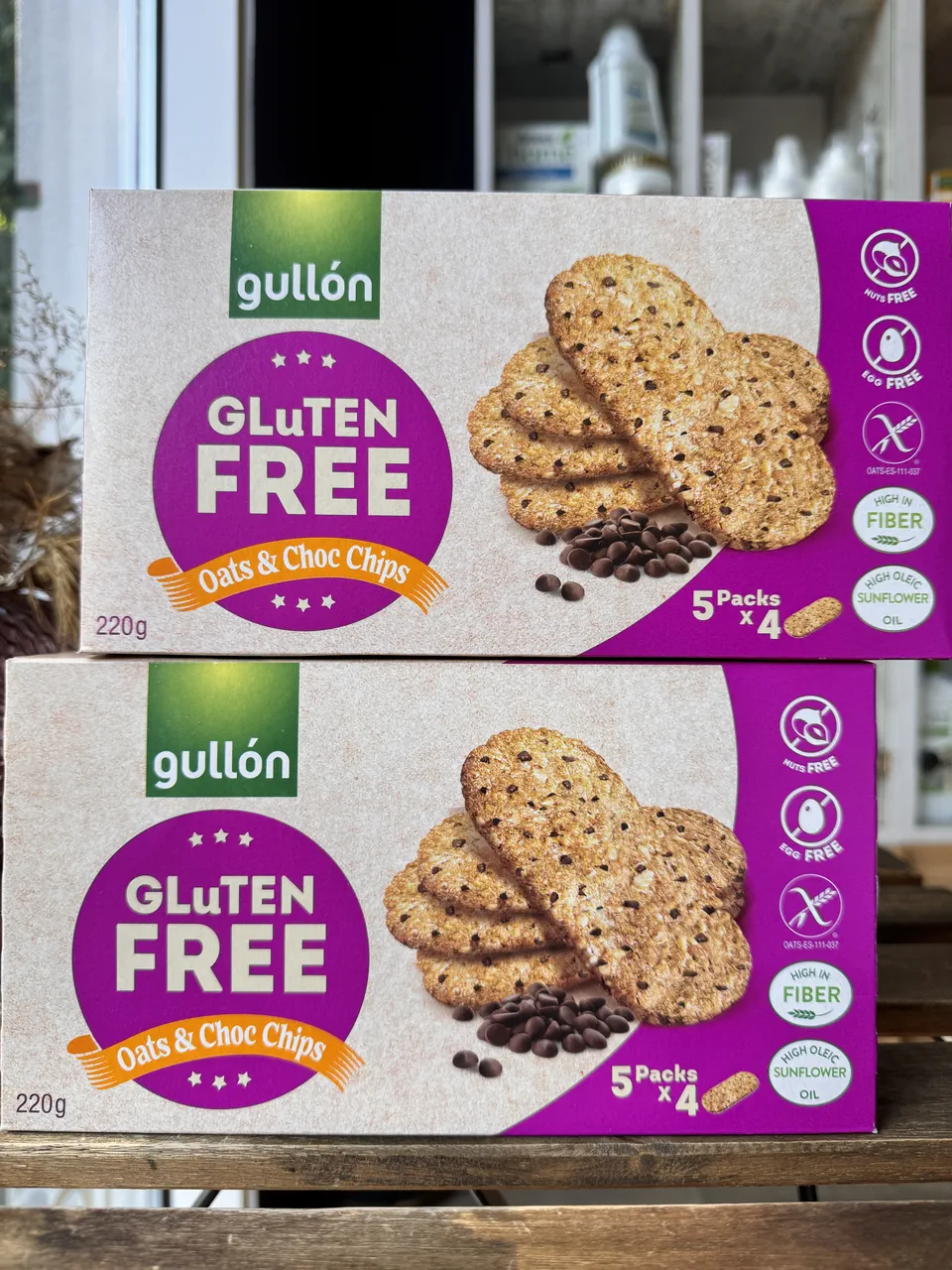 Печиво GULLON без глютену вівсяне з шоколадом Choc-chips, 220 г