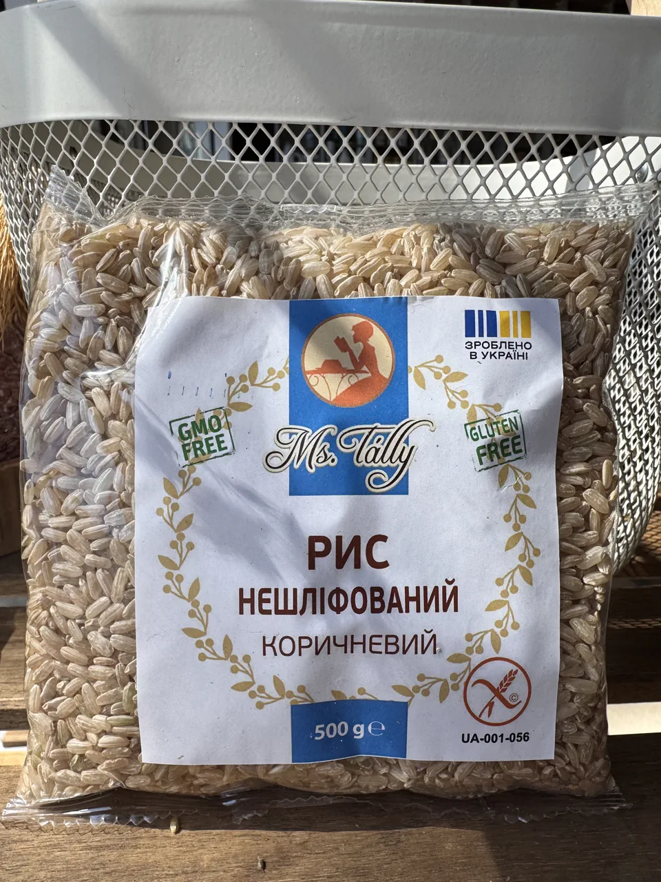 Рис коричневий нешліфований 500г Ms Tally