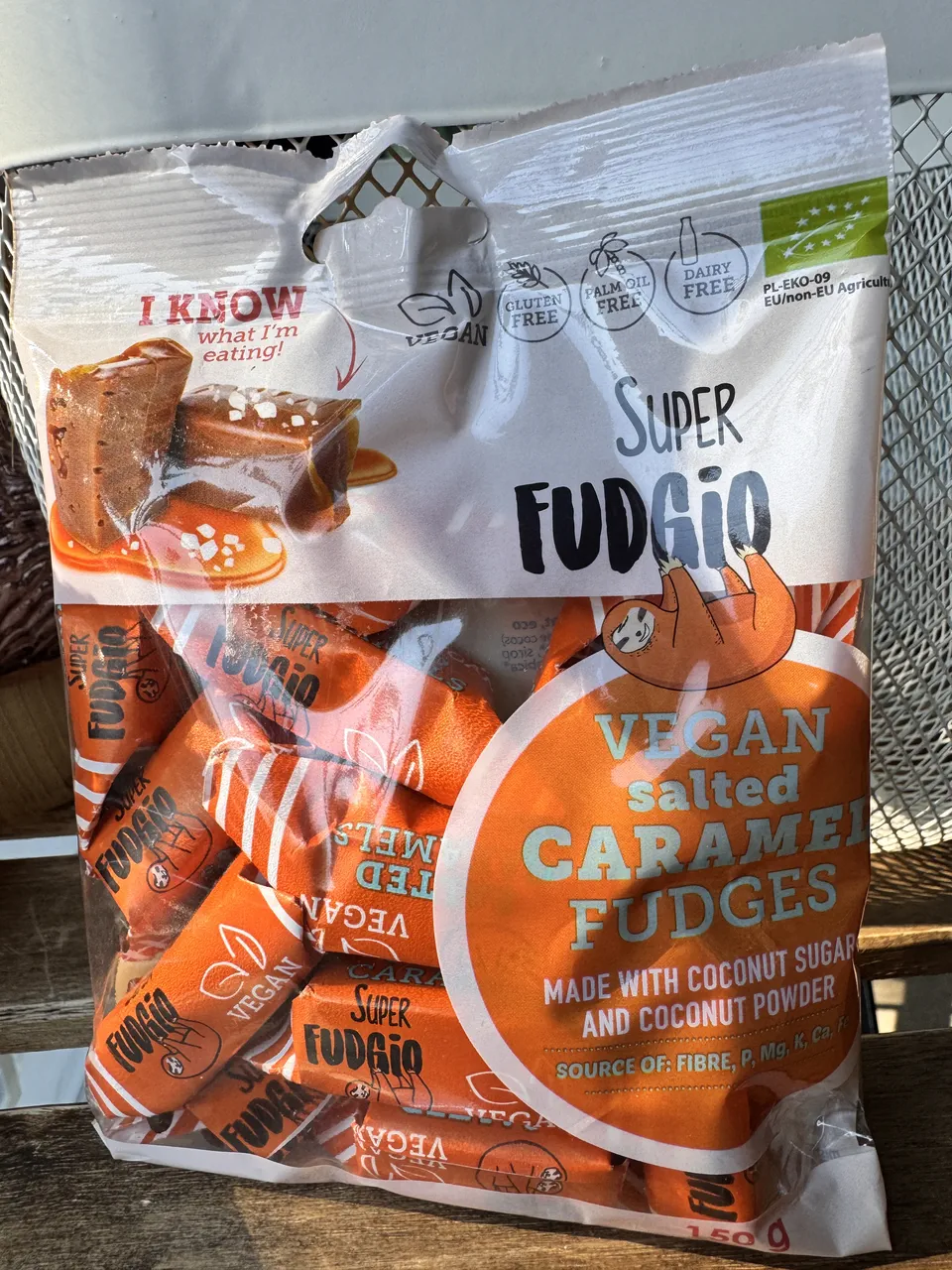 Цукерки Солона карамель органічні 150г Super Fudgio