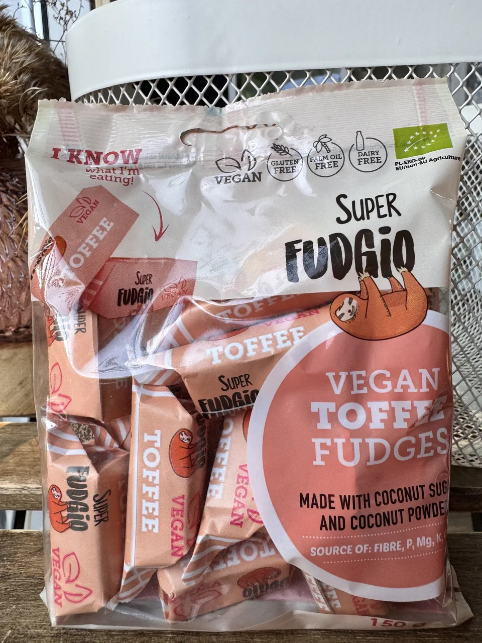 Цукерки Тоффі органічні 150г Super Fudgio