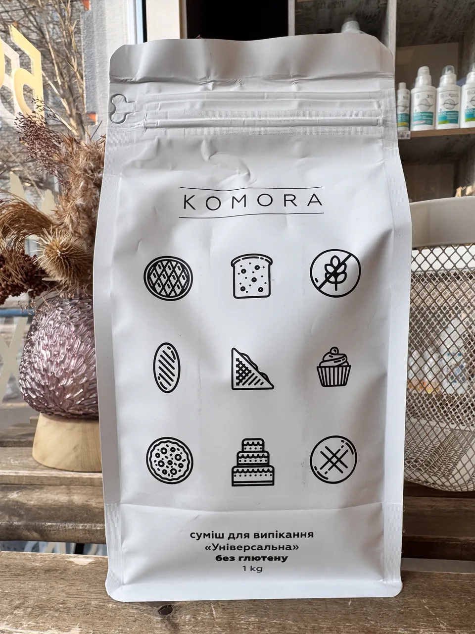 Універсальна безглютенова суміш 1кг KOMORA
