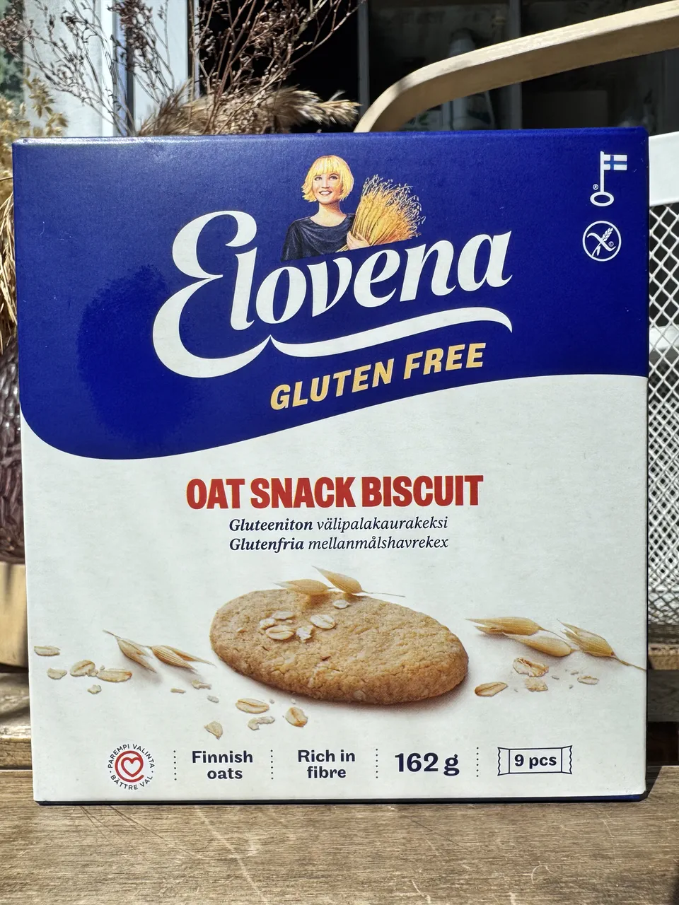 Вівсяні галети без глютену ELOVENA 162г ( 9шт)